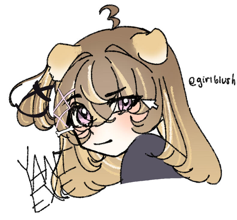 Heashot (Flat) Colored Sketch